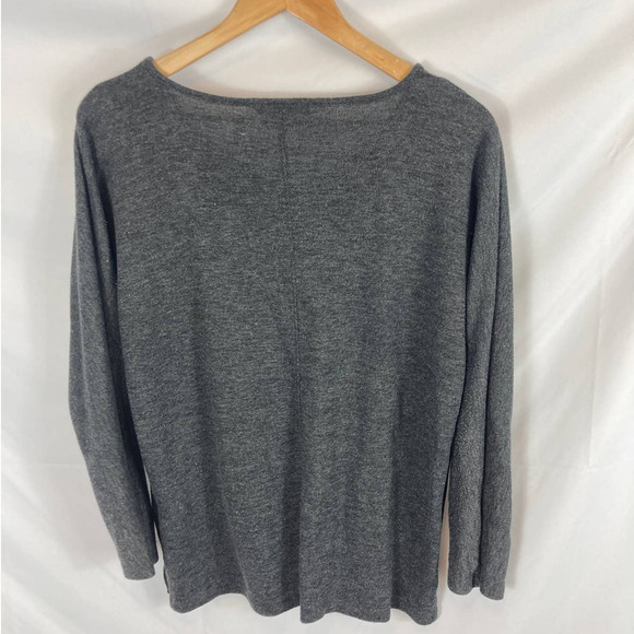 Lands End Charcoal Grey Long Sleeve Top size small - Picture 4 of 4